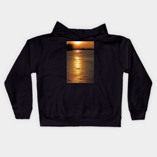 Sunset Over the Ice Kids Hoodie